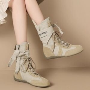 Women Shoes Lace Up Boots